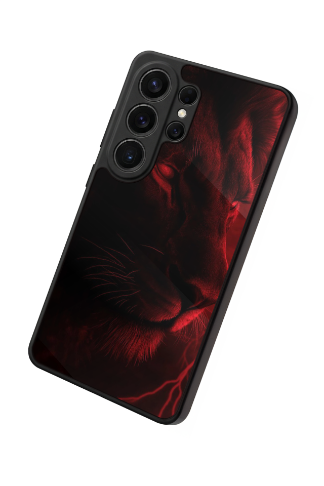 Samsung Galaxy S26 Ultra Uyumlu Aslan Tasarımlı Glossy Premium Kılıf