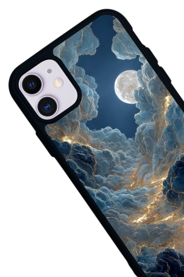 iPhone 11 Uyumlu Ay Tasarımlı Glossy Premium Kılıf