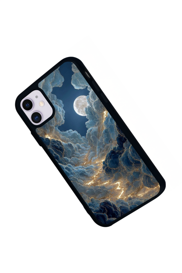 iPhone 11 Uyumlu Ay Tasarımlı Glossy Premium Kılıf