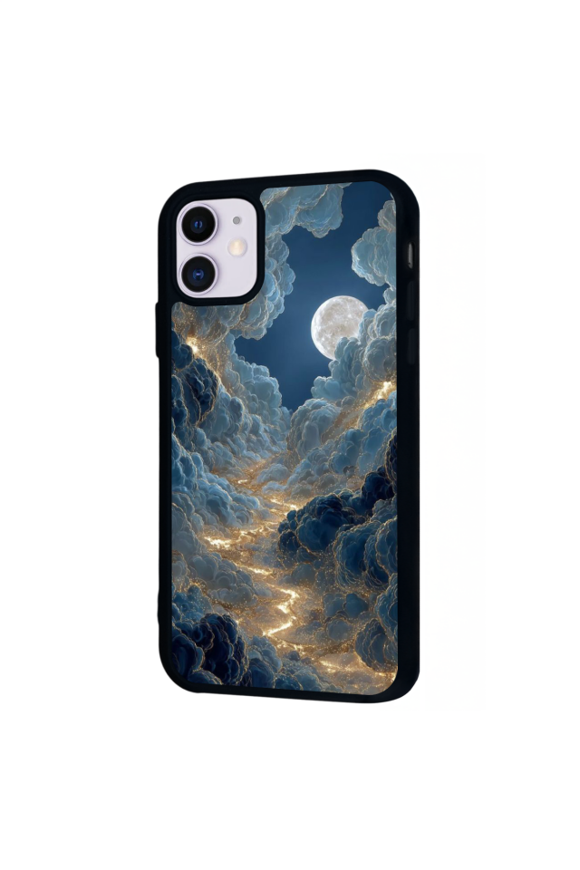 iPhone 11 Uyumlu Ay Tasarımlı Glossy Premium Kılıf