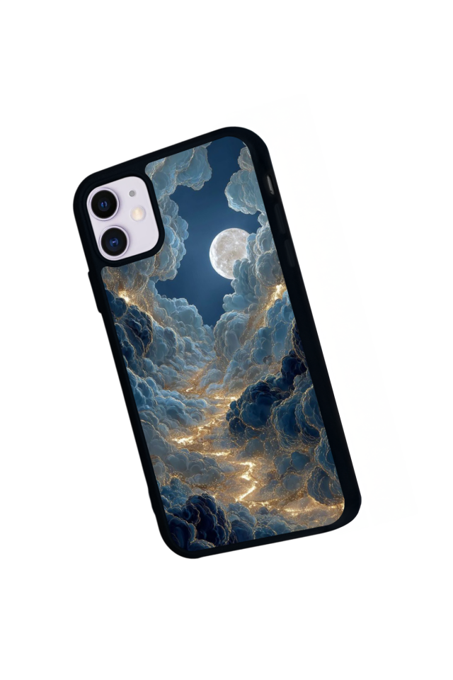 iPhone 11 Uyumlu Ay Tasarımlı Glossy Premium Kılıf