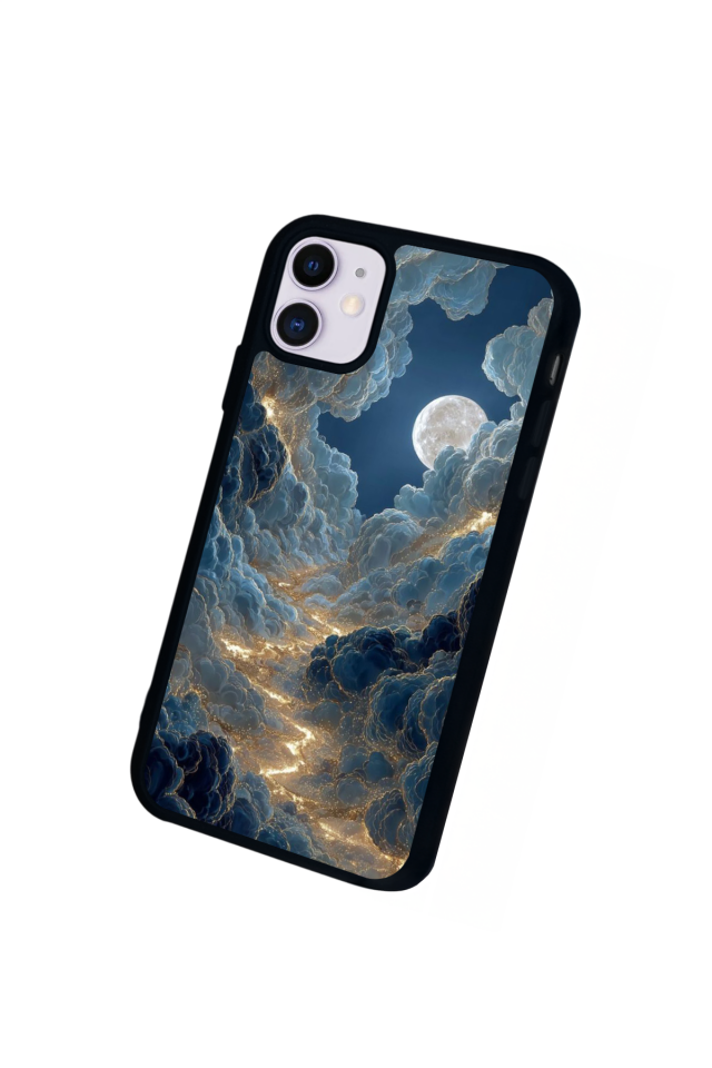 iPhone 11 Uyumlu Ay Tasarımlı Glossy Premium Kılıf