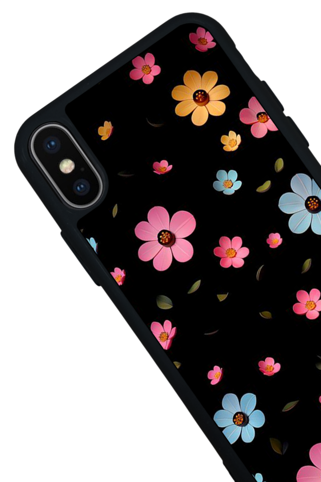 iPhone XS Max Uyumlu Cicek Tasarımlı Glossy Premium Kılıf