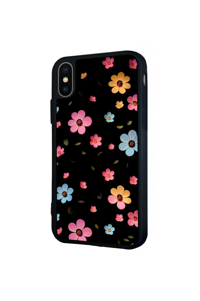 iPhone XS Max Uyumlu Cicek Tasarımlı Glossy Premium Kılıf