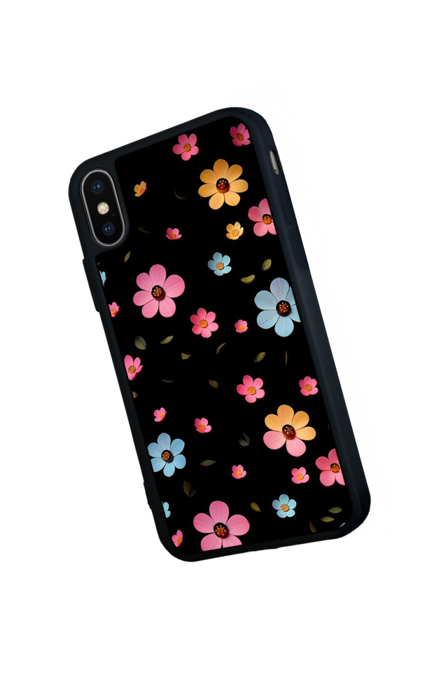 iPhone XS Max Uyumlu Cicek Tasarımlı Glossy Premium Kılıf