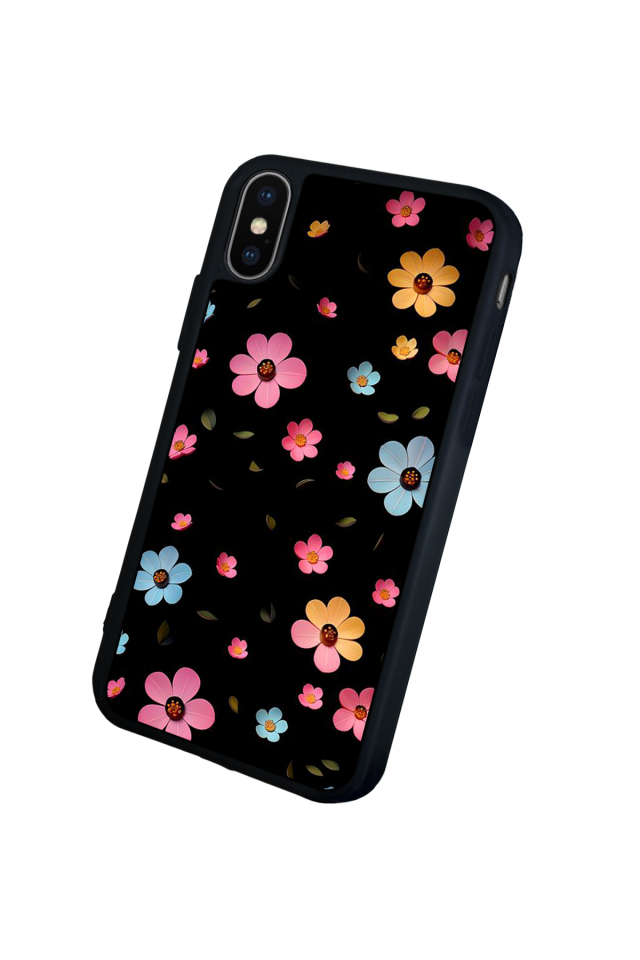 iPhone XS Max Uyumlu Cicek Tasarımlı Glossy Premium Kılıf