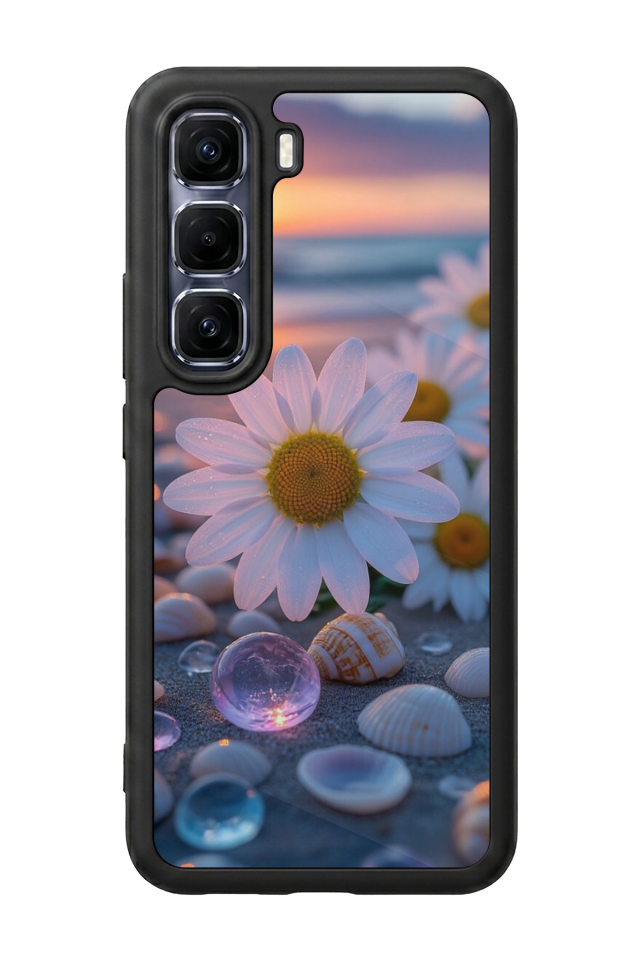 Infinix Hot 60 Pro Plus Uyumlu Cicek Tasarımlı Glossy Premium Kılıf