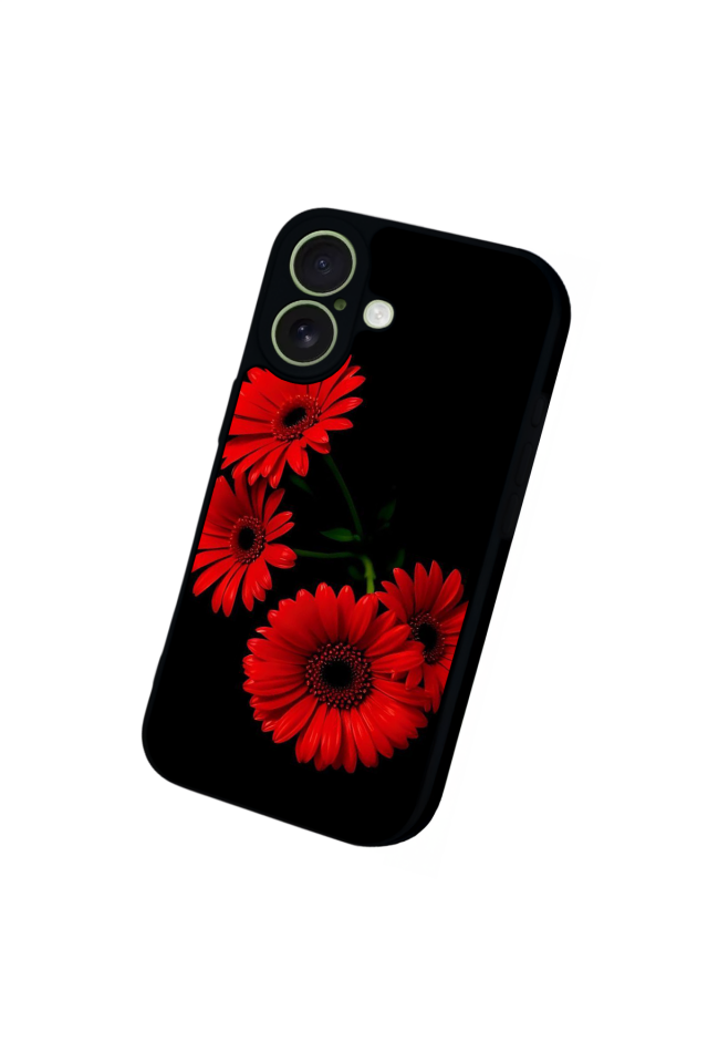 iPhone 17 Uyumlu Cicek Tasarımlı Glossy Premium Kılıf