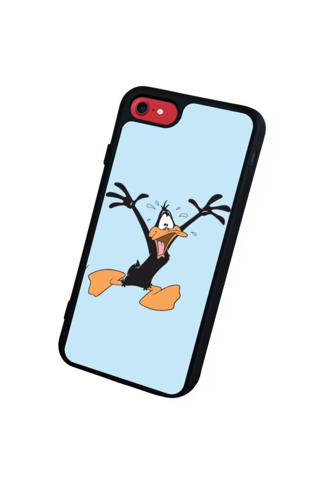 iPhone SE Uyumlu Daffy duck Tasarımlı Glossy Premium Kılıf