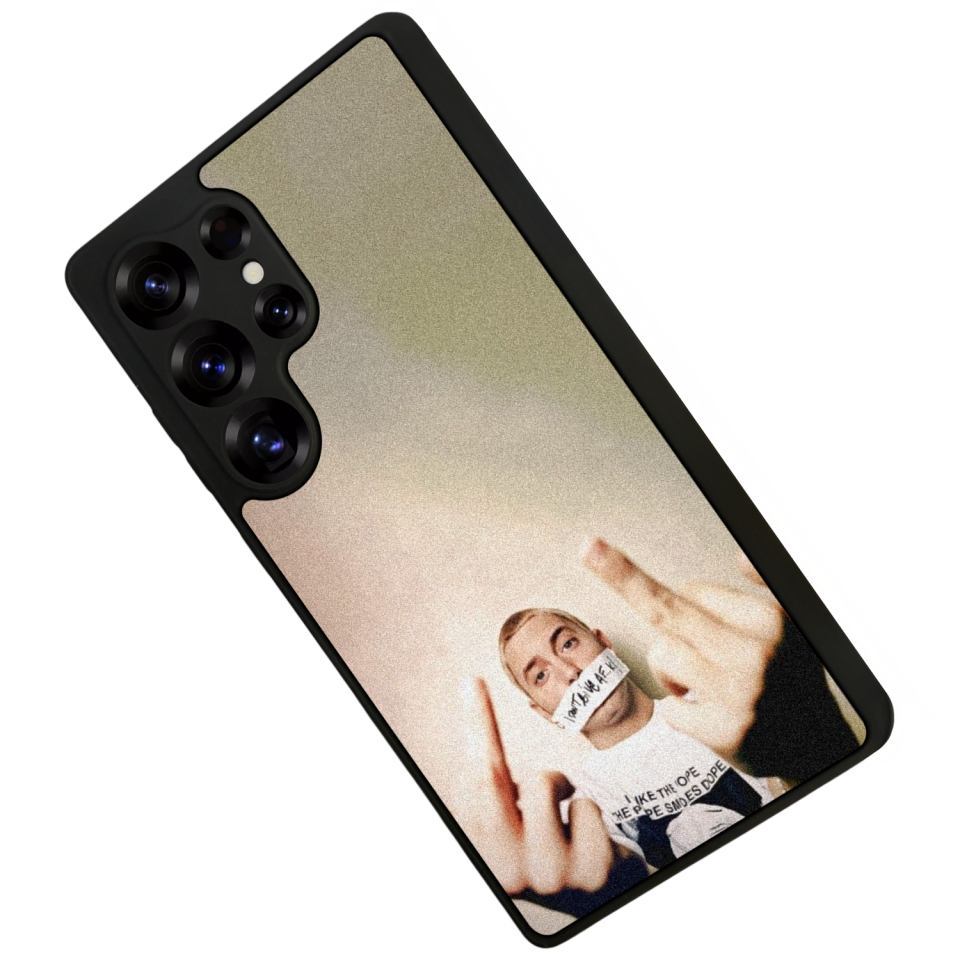 Samsung Galaxy S25 Ultra Uyumlu Eminem Tasarımlı Glossy Premium Kılıf