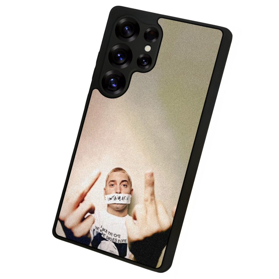 Samsung Galaxy S25 Ultra Uyumlu Eminem Tasarımlı Glossy Premium Kılıf