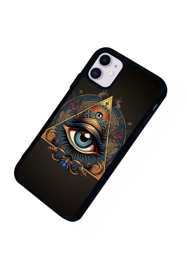 iPhone 11 Uyumlu Göz Tasarımlı Glossy Premium Kılıf