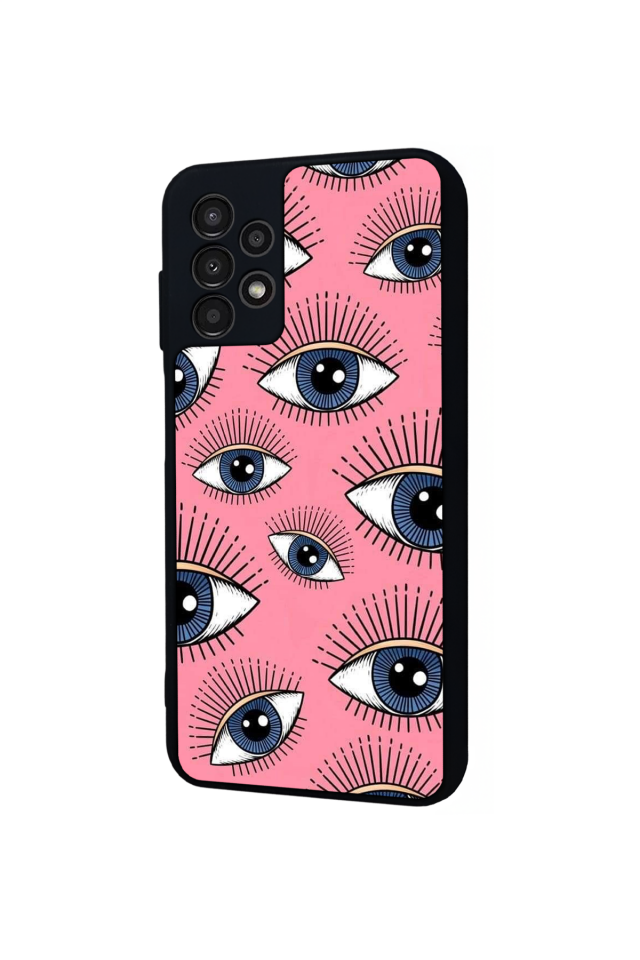 Samsung Galaxy A13 Uyumlu Göz Tasarımlı Glossy Premium Kılıf