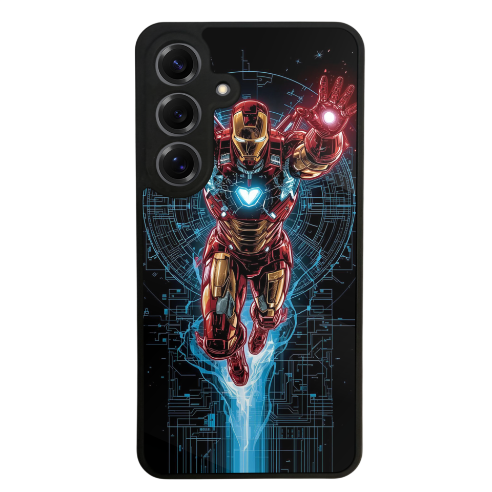 Samsung Galaxy S25 Uyumlu Iron Man ( Demir Adam ) Tasarımlı Glossy Premium Kılıf