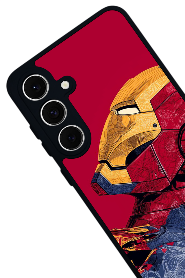 Samsung Galaxy S24 FE Uyumlu  Iron Man ( Demir Adam ) Tasarımlı Glossy Premium Kılıf