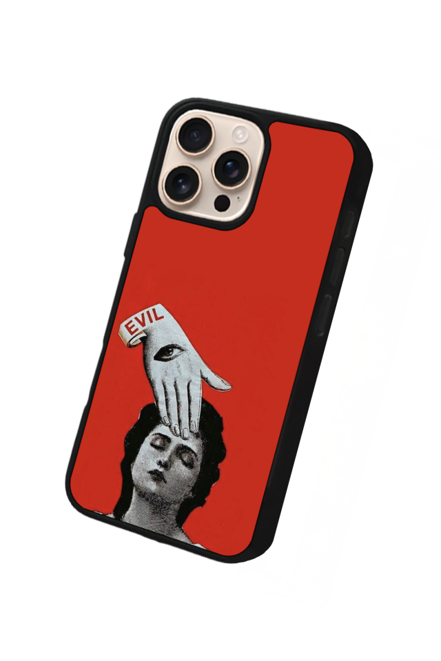 iPhone 15 Pro Max Uyumlu Kirmizi Tasarımlı Glossy Premium Kılıf