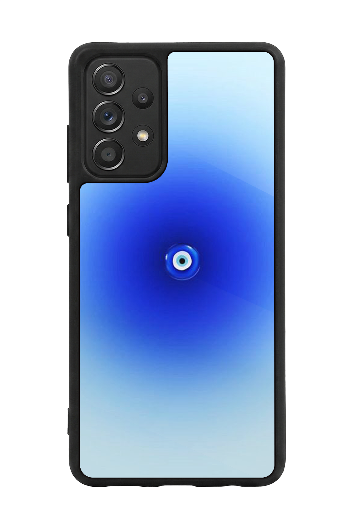 Samsung Galaxy A72 Uyumlu Nazar Tasarımlı Glossy Premium Kılıf