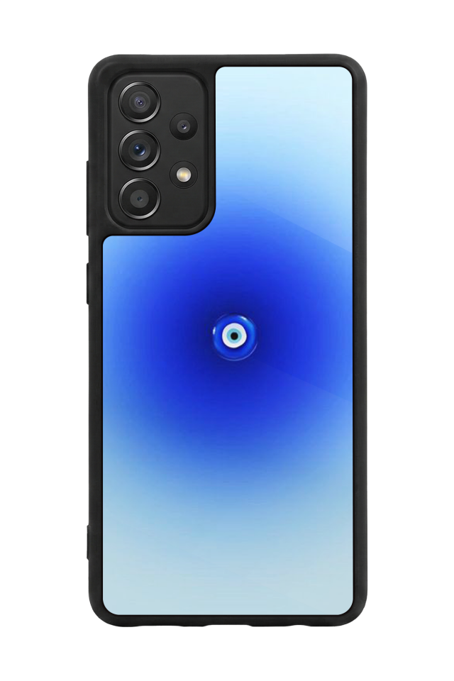 Samsung Galaxy A72 Uyumlu Nazar Tasarımlı Glossy Premium Kılıf