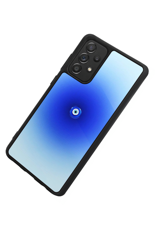Samsung Galaxy A72 Uyumlu Nazar Tasarımlı Glossy Premium Kılıf