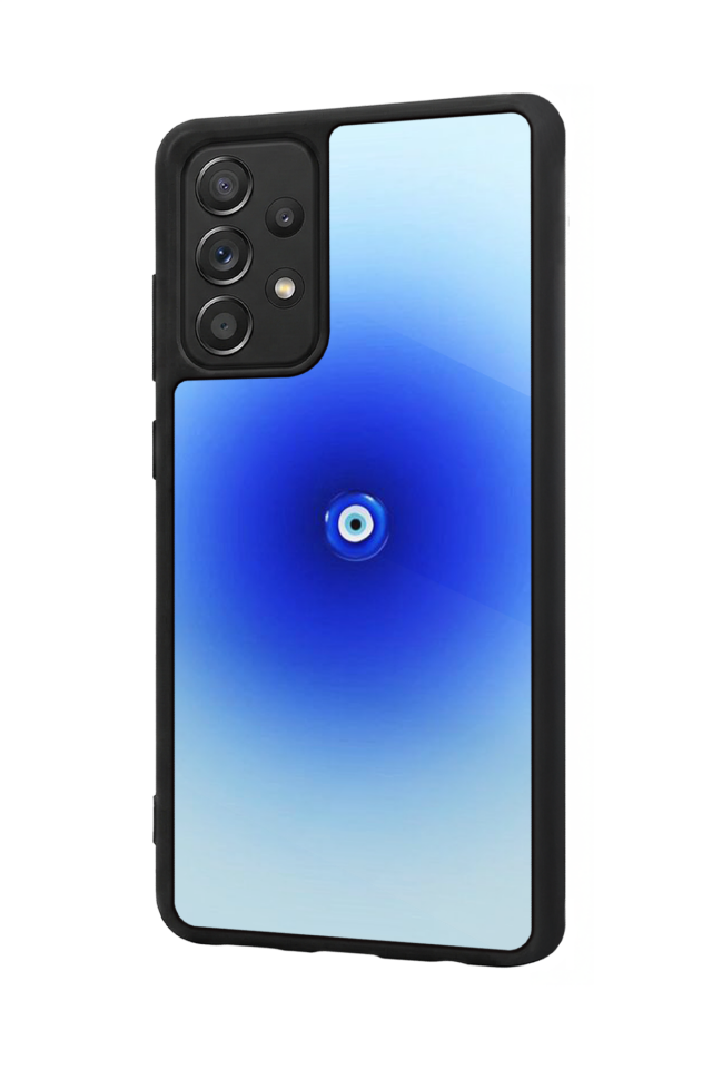 Samsung Galaxy A72 Uyumlu Nazar Tasarımlı Glossy Premium Kılıf
