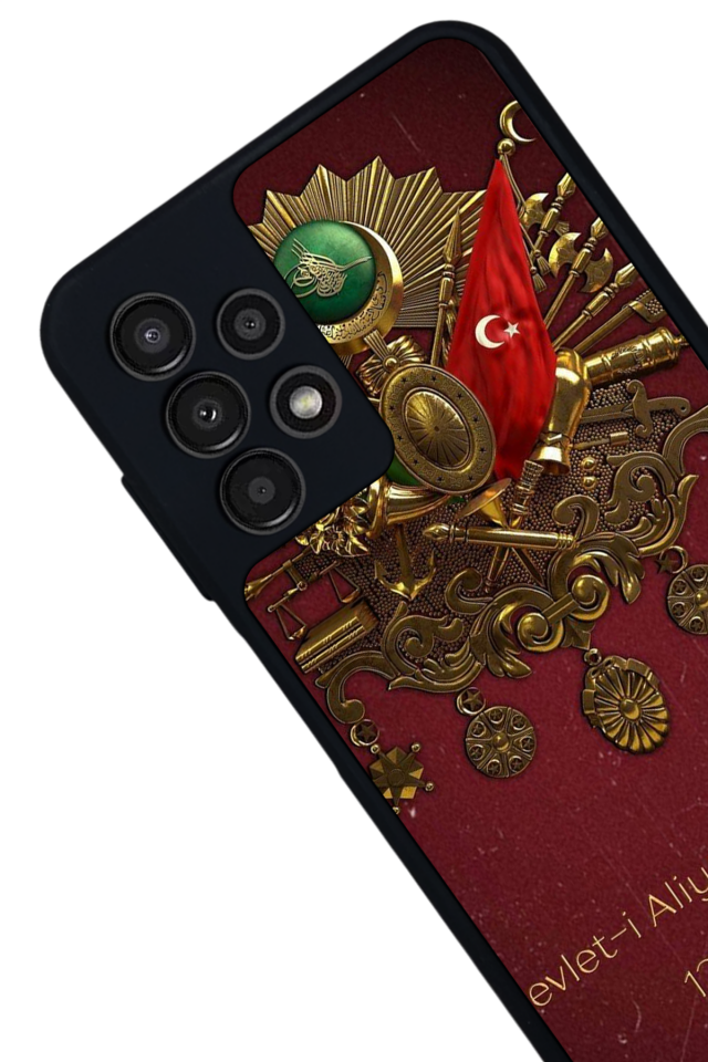 Samsung Galaxy A13 Uyumlu Osmanli Tugrasi Tasarımlı Glossy Premium Kılıf