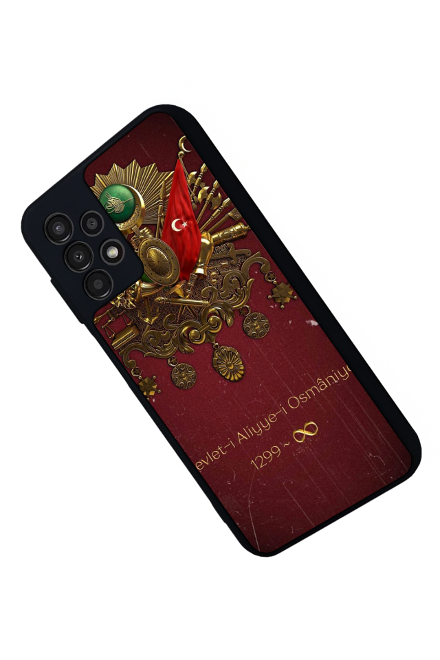Samsung Galaxy A13 Uyumlu Osmanli Tugrasi Tasarımlı Glossy Premium Kılıf