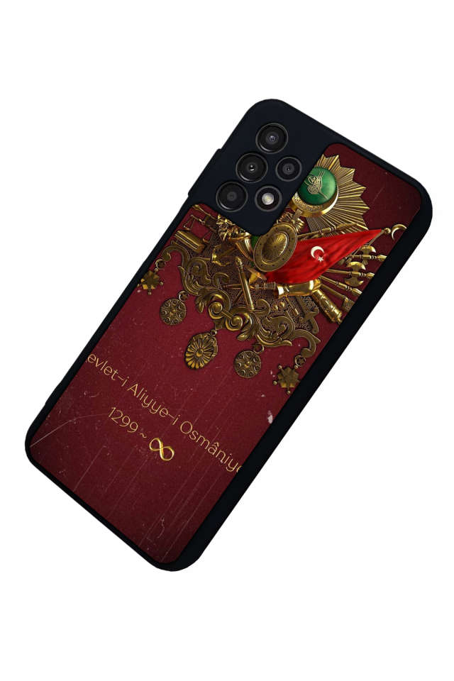 Samsung Galaxy A13 Uyumlu Osmanli Tugrasi Tasarımlı Glossy Premium Kılıf