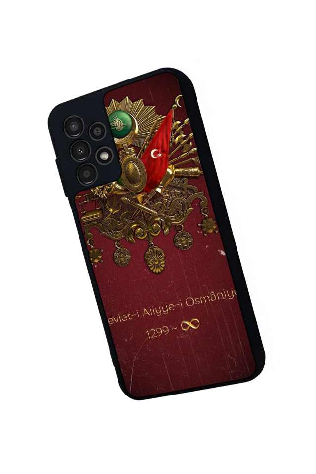 Samsung Galaxy A13 Uyumlu Osmanli Tugrasi Tasarımlı Glossy Premium Kılıf