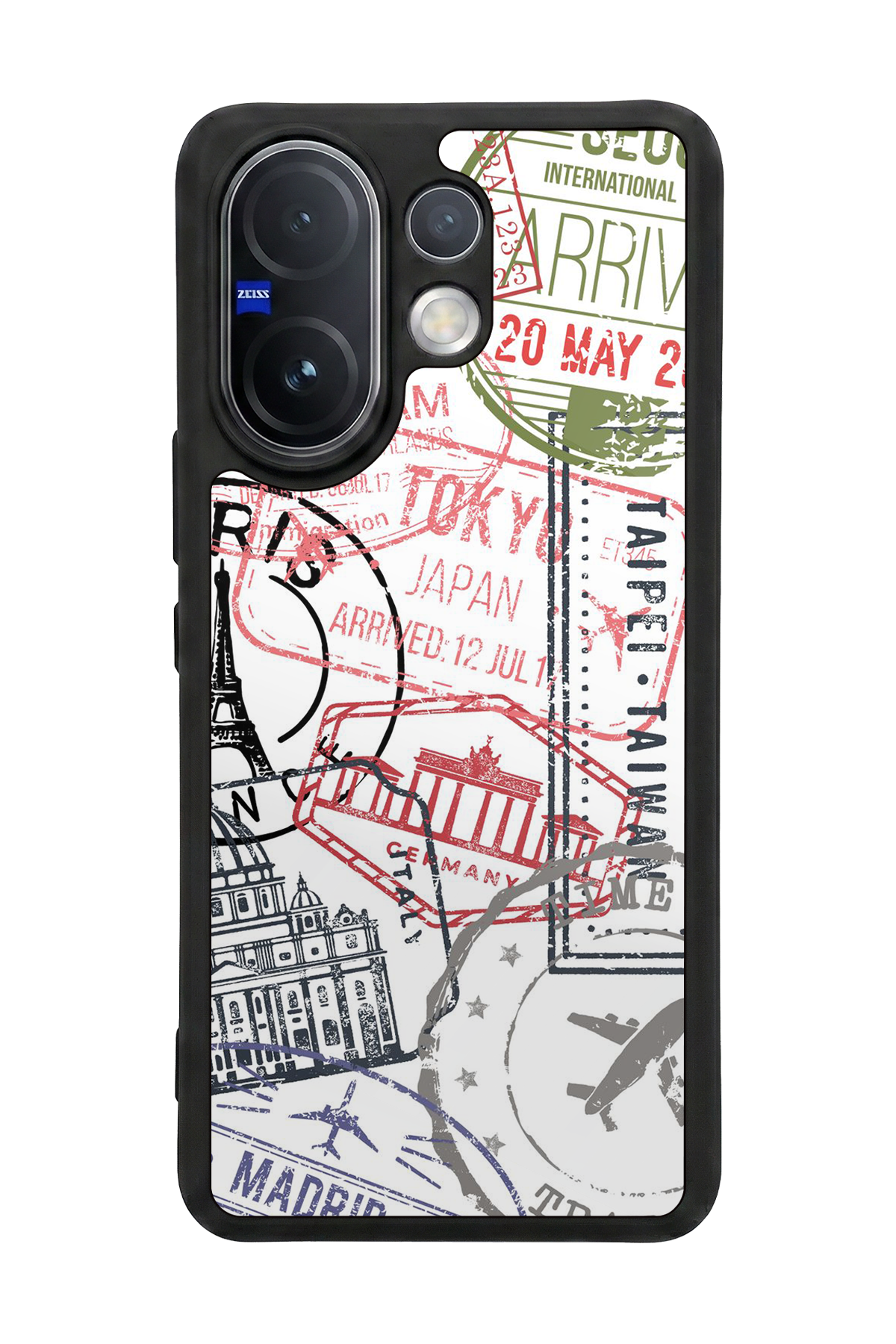 Vivo V60 Uyumlu Poster Tasarımlı Glossy Premium Kılıf