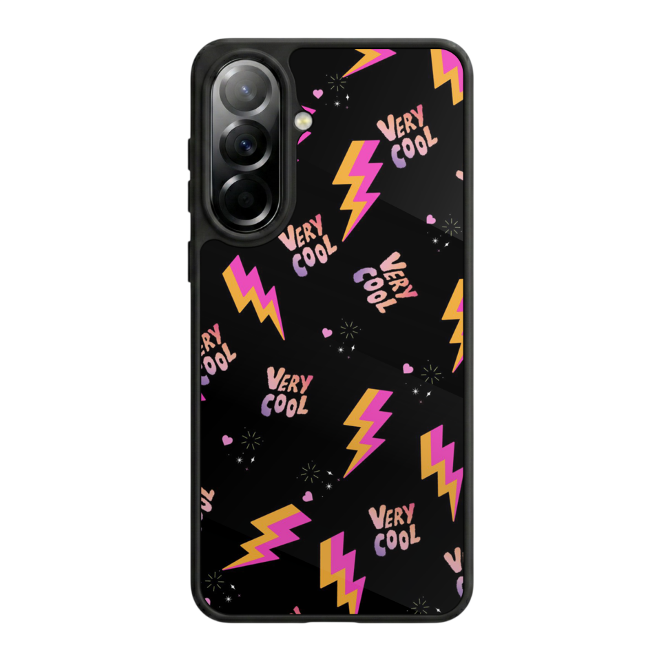 Samsung Galaxy A37 Uyumlu Simsek Tasarımlı Glossy Premium Kılıf