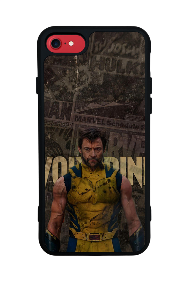 iPhone 8 Uyumlu Wolverine Tasarımlı Glossy Premium Kılıf