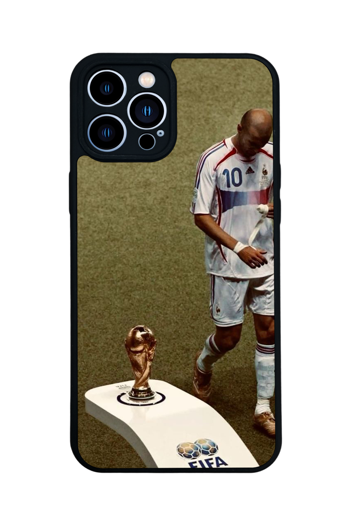 iPhone 12 Pro Max Uyumlu Zidane Tasarımlı Glossy Premium Kılıf