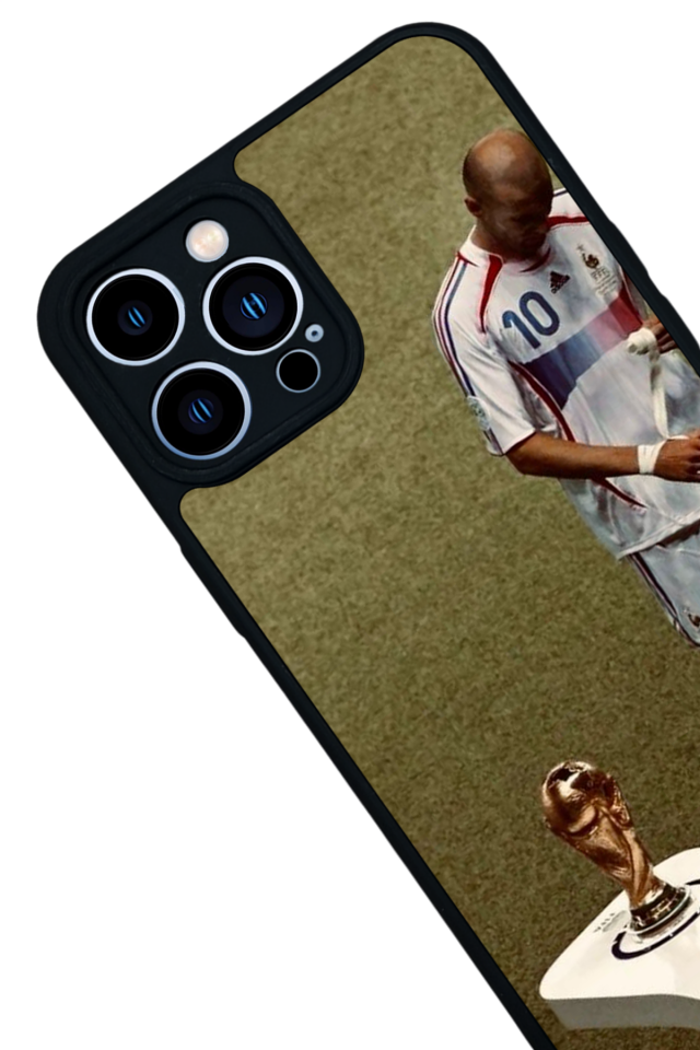 iPhone 12 Pro Max Uyumlu Zidane Tasarımlı Glossy Premium Kılıf