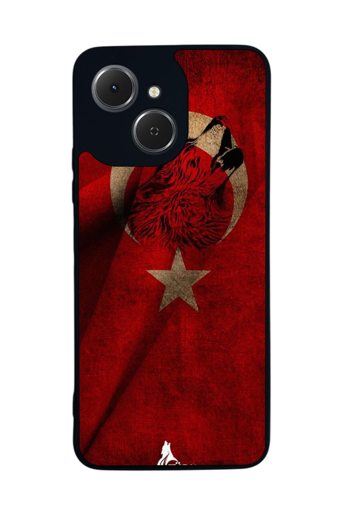 Tecno Spark 40C Uyumlu Türk Bayragi Tasarımlı Glossy Premium Kılıf