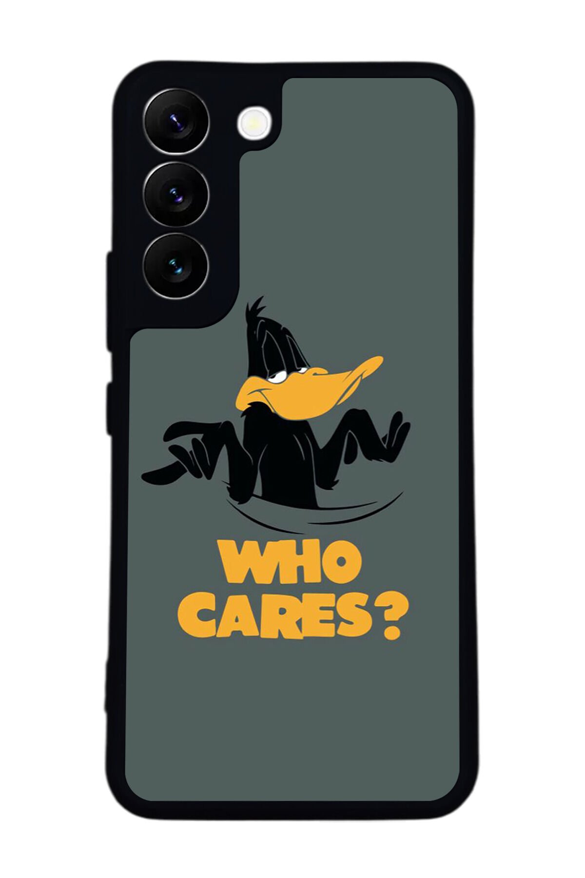 Samsung Galaxy S22 Uyumlu Daffy duck Tasarımlı Glossy Premium Kılıf