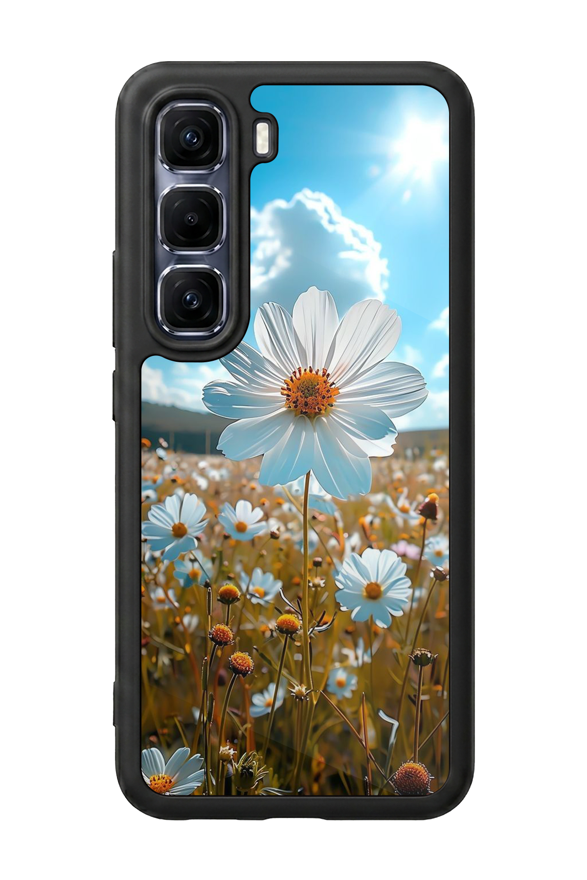 Infinix Hot 60 Pro Plus Uyumlu Cicek Tasarımlı Glossy Premium Kılıf