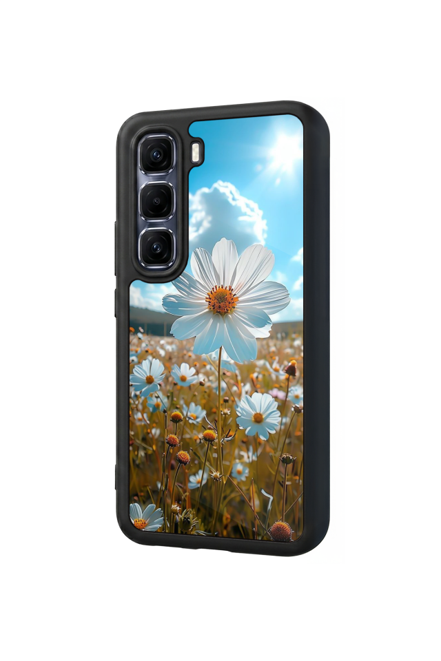 Infinix Hot 60 Pro Plus Uyumlu Cicek Tasarımlı Glossy Premium Kılıf