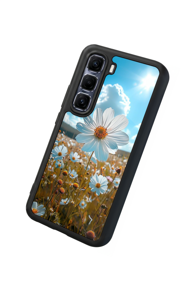Infinix Hot 60 Pro Plus Uyumlu Cicek Tasarımlı Glossy Premium Kılıf