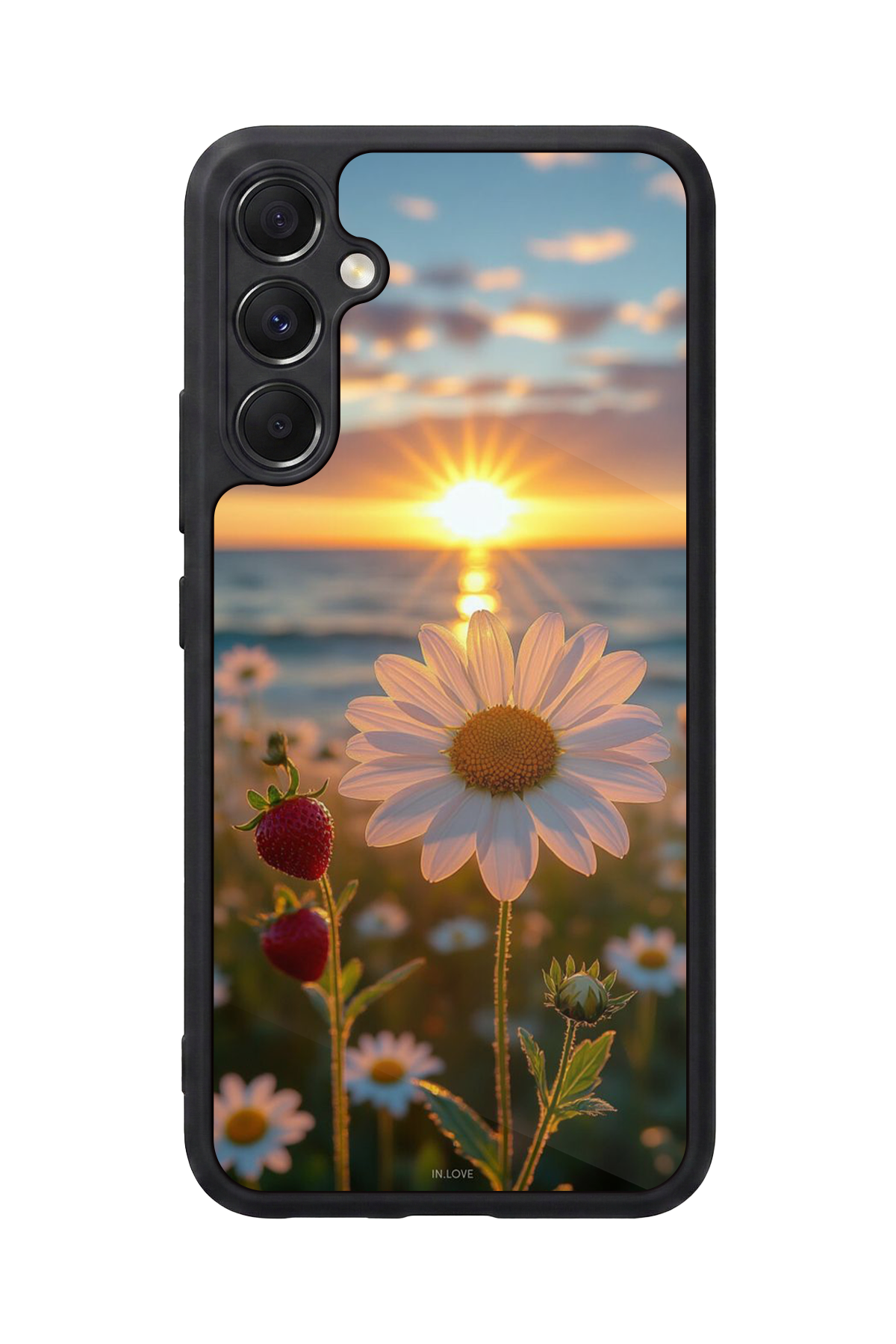 Samsung Galaxy A34 Uyumlu Cicek Tasarımlı Glossy Premium Kılıf