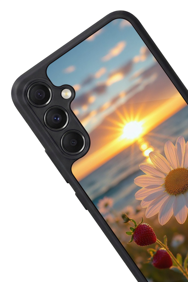 Samsung Galaxy A34 Uyumlu Cicek Tasarımlı Glossy Premium Kılıf