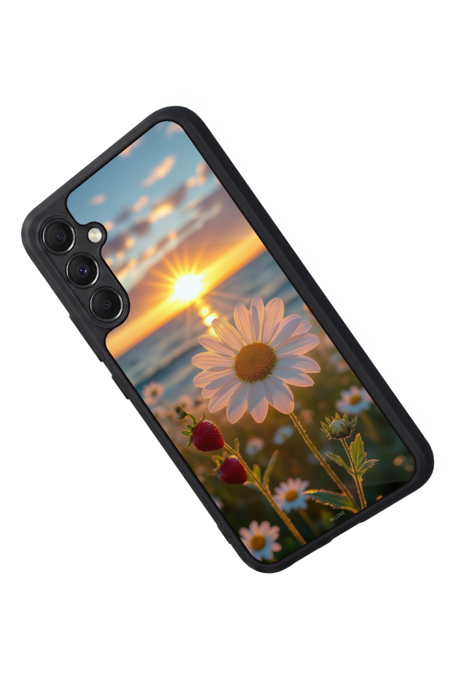 Samsung Galaxy A34 Uyumlu Cicek Tasarımlı Glossy Premium Kılıf