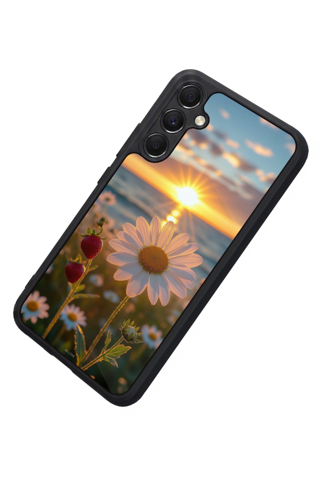 Samsung Galaxy A34 Uyumlu Cicek Tasarımlı Glossy Premium Kılıf