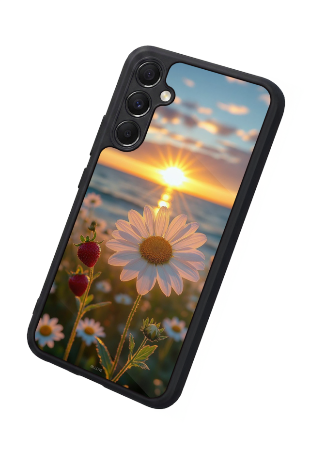 Samsung Galaxy A34 Uyumlu Cicek Tasarımlı Glossy Premium Kılıf