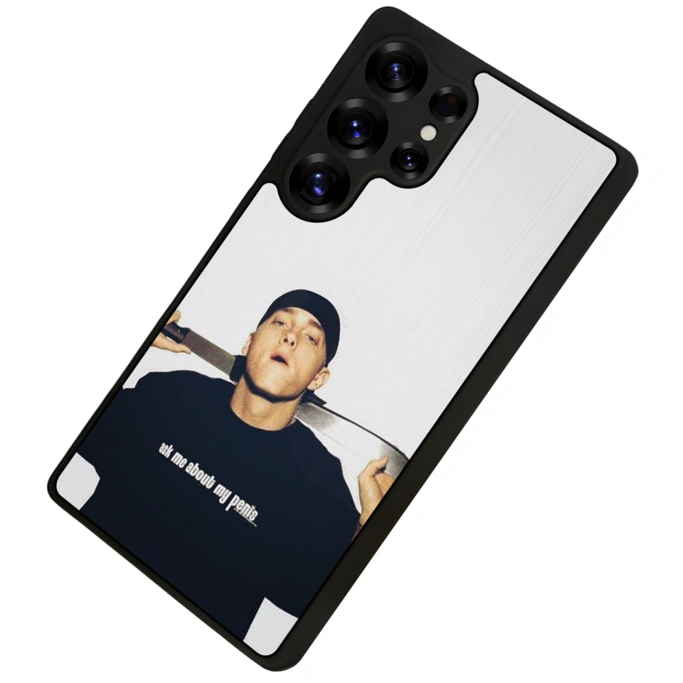 Samsung Galaxy S25 Ultra Uyumlu Eminem Tasarımlı Glossy Premium Kılıf