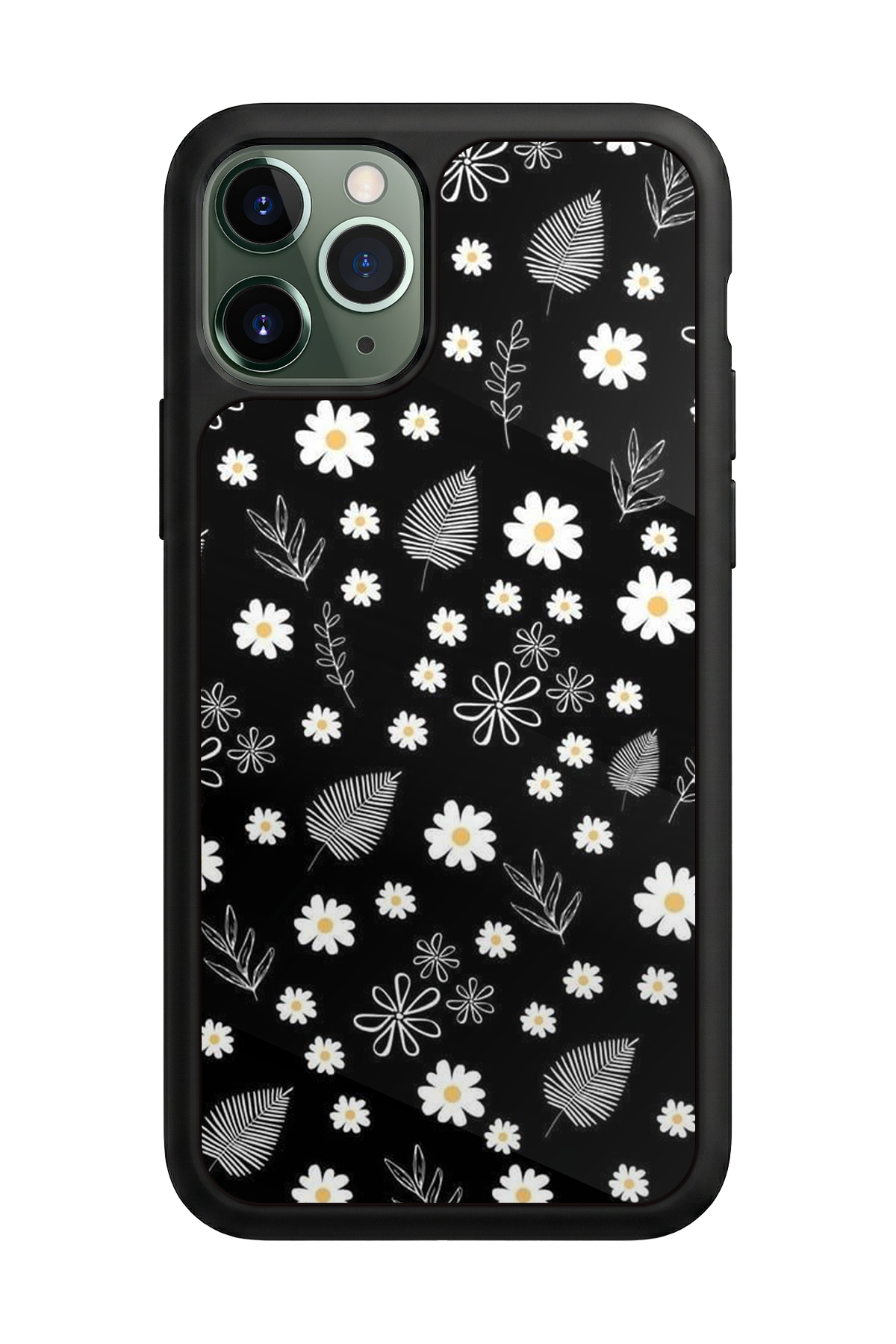 iPhone 11 Pro Uyumlu Floral Tasarımlı Glossy Premium Kılıf