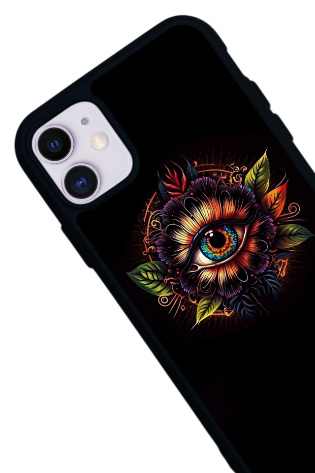iPhone 11 Uyumlu Göz Tasarımlı Glossy Premium Kılıf