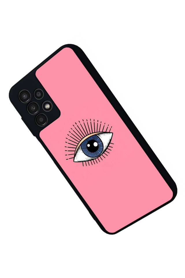 Samsung Galaxy A13 Uyumlu Göz Tasarımlı Glossy Premium Kılıf