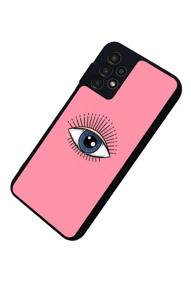 Samsung Galaxy A13 Uyumlu Göz Tasarımlı Glossy Premium Kılıf