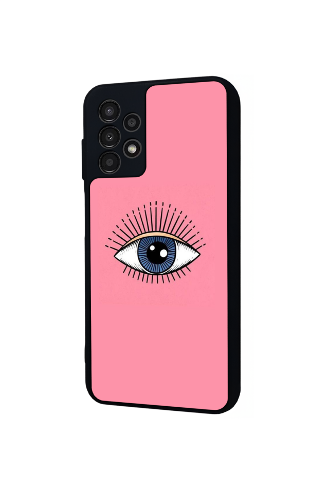 Samsung Galaxy A13 Uyumlu Göz Tasarımlı Glossy Premium Kılıf