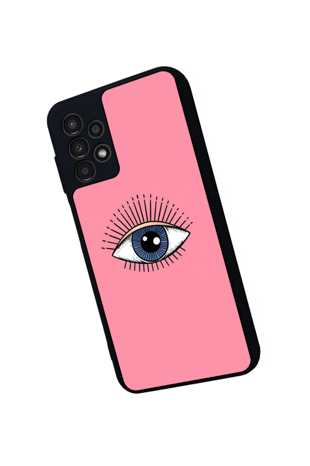 Samsung Galaxy A13 Uyumlu Göz Tasarımlı Glossy Premium Kılıf